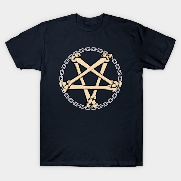 BONE PENTAGRAM T-Shirt by GreatSeries